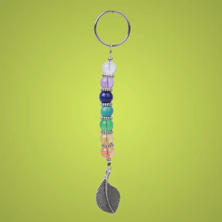 Natural Seven Chakra Key Chain